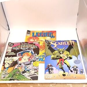 Vintage DC Comics Gammarauders #4 Scarlett #2 & Legion90 #22